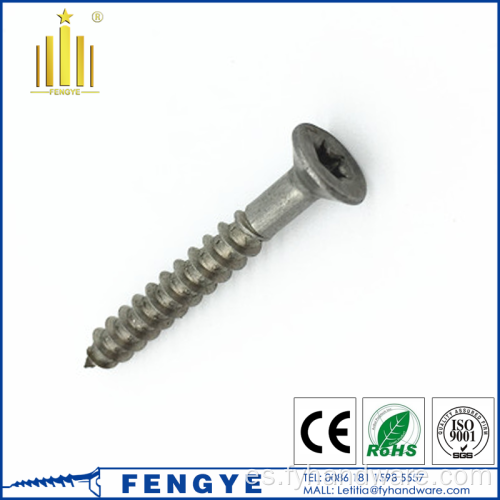 Tornillo de madera de acero inoxidable tornillo de tapping Torx